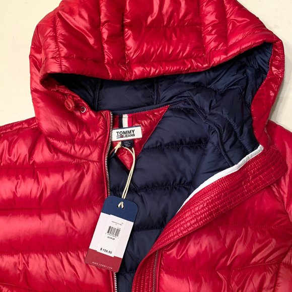 NWT Tommy Hilfiger Women Quilted Jacket, Red - Picture 4 of 4
